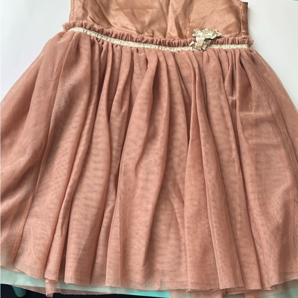 GAP Kids Casual Dress in Pink with Cream Accents